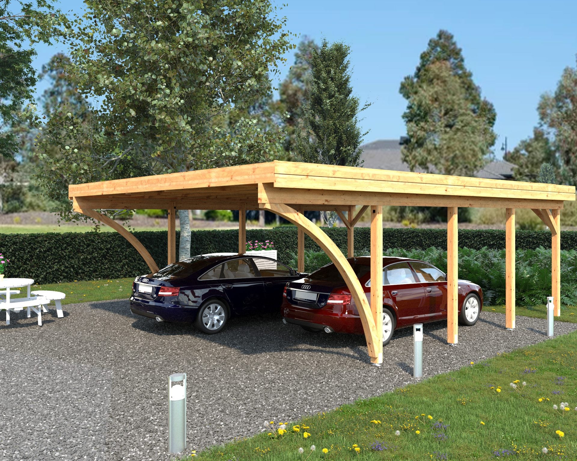 Limträbåge Palmako till Carport
