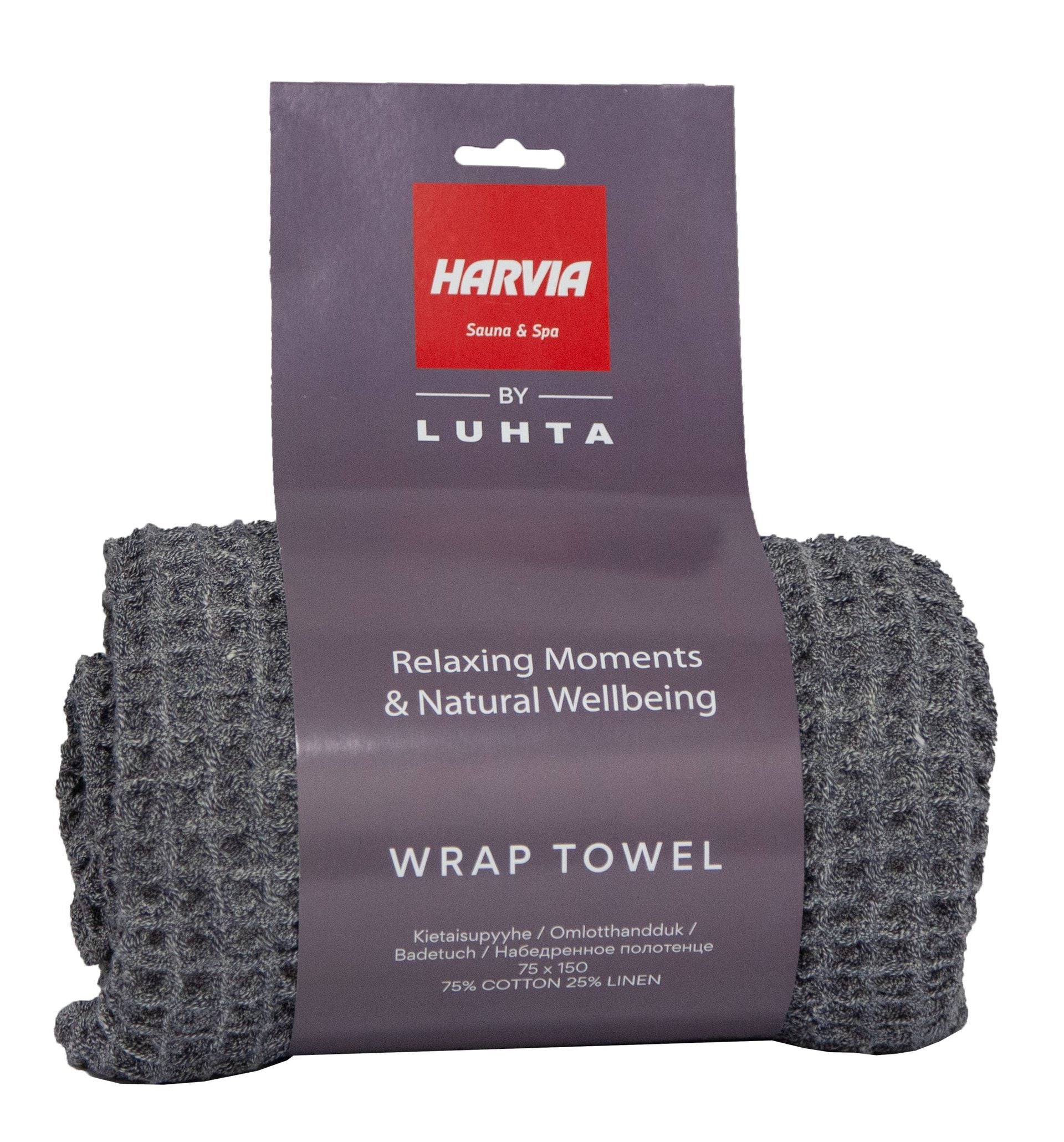 Bastuhandduk Harvia Grå